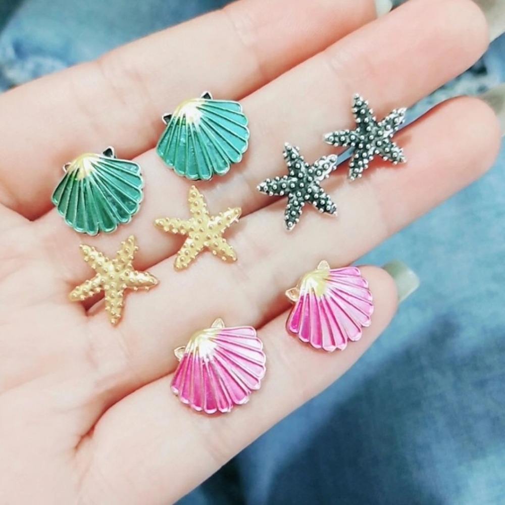 Seashells Starfish Earrings